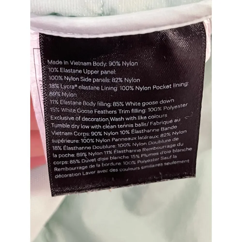 Lululemon Down For It All Running Vest Delicate Mint 4-Way Stretch Quilted 2